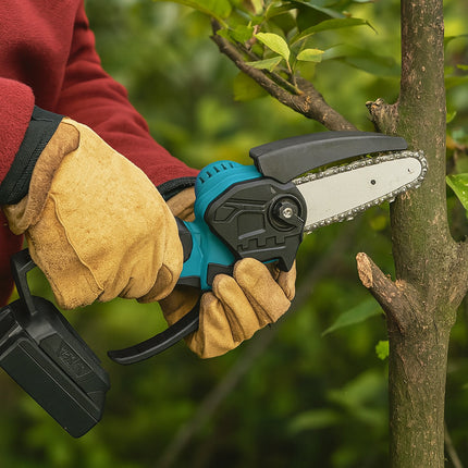 Motosega elettrica con oliatore doppia batteria 48V tagliarami 6'