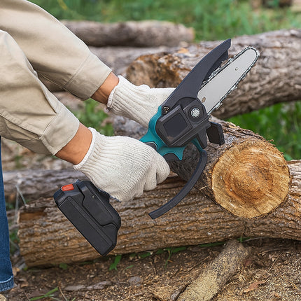 Motosega elettrica con oliatore doppia batteria 48V tagliarami 6'