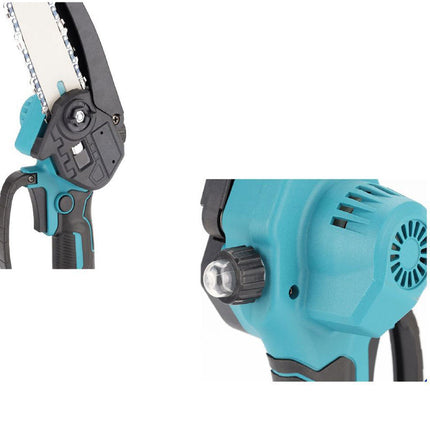 Motosega elettrica con oliatore doppia batteria 48V tagliarami 6'