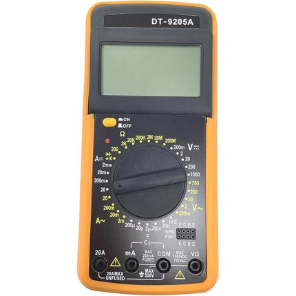 Multimetro digitale tester puntali display LCD misuratore corrente