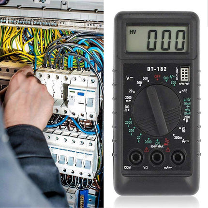 Tester digitale multimetro con cavi e puntali misuratore di tensione
