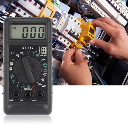 Tester digitale multimetro con cavi e puntali misuratore di tensione