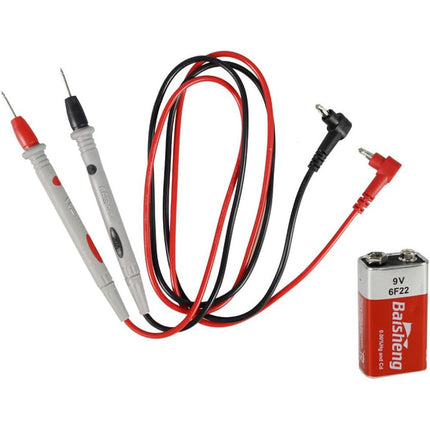 Multimetro digitale tester di tensione con puntali con display LCD