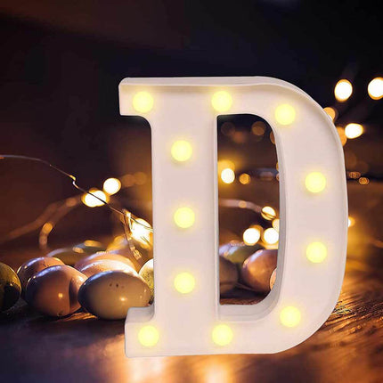 Lettere luminose a led alfabeto dalla A alla Z luminoso per decorazione casa compleanni nozze festa bar eventi luce calda - enzoled