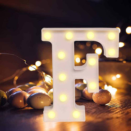 Lettere luminose a led alfabeto dalla A alla Z luminoso per decorazione casa compleanni nozze festa bar eventi luce calda - enzoled