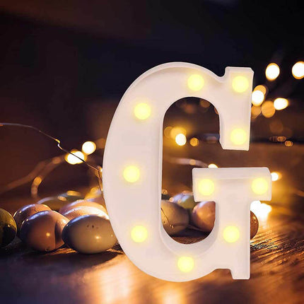 Lettere luminose a led alfabeto dalla A alla Z luminoso per decorazione casa compleanni nozze festa bar eventi luce calda - enzoled