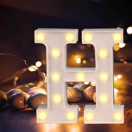 Lettere luminose a led alfabeto dalla A alla Z luminoso per decorazione casa compleanni nozze festa bar eventi luce calda - enzoled