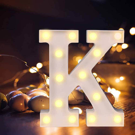 Lettere luminose a led alfabeto dalla A alla Z luminoso per decorazione casa compleanni nozze festa bar eventi luce calda - enzoled
