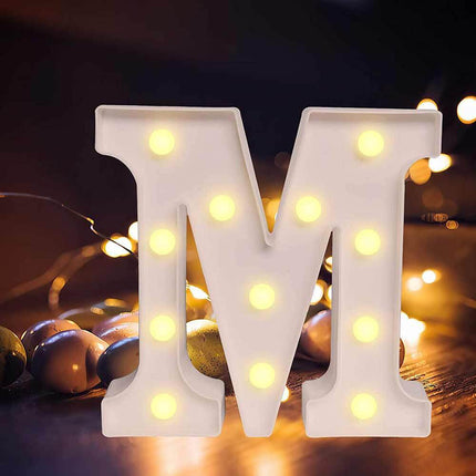 Lettere luminose a led alfabeto dalla A alla Z luminoso per decorazione casa compleanni nozze festa bar eventi luce calda - enzoled