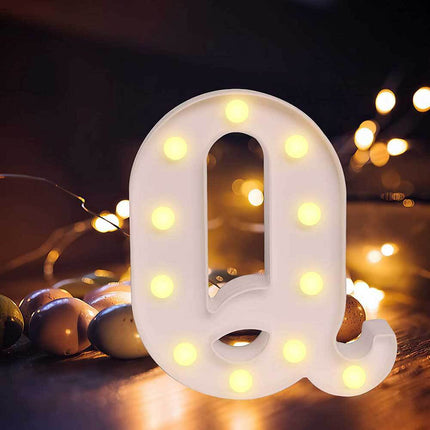 Lettere luminose a led alfabeto dalla A alla Z luminoso per decorazione casa compleanni nozze festa bar eventi luce calda - enzoled