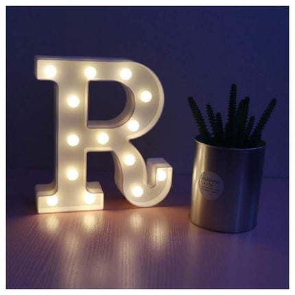 Lettere luminose a led alfabeto dalla A alla Z luminoso per decorazione casa compleanni nozze festa bar eventi luce calda - enzoled