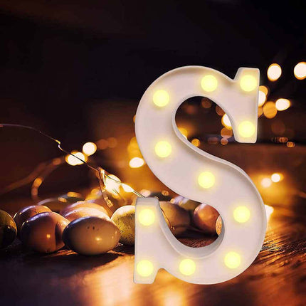 Lettere luminose a led alfabeto dalla A alla Z luminoso per decorazione casa compleanni nozze festa bar eventi luce calda - enzoled