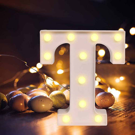 Lettere luminose a led alfabeto dalla A alla Z luminoso per decorazione casa compleanni nozze festa bar eventi luce calda - enzoled
