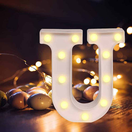 Lettere luminose a led alfabeto dalla A alla Z luminoso per decorazione casa compleanni nozze festa bar eventi luce calda - enzoled