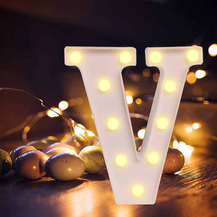 Lettere luminose a led alfabeto dalla A alla Z luminoso per decorazione casa compleanni nozze festa bar eventi luce calda - enzoled