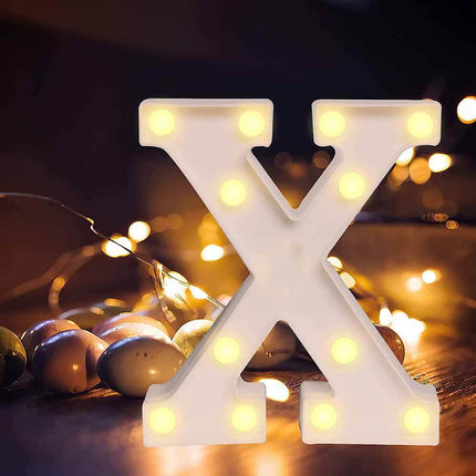 Lettere luminose a led alfabeto dalla A alla Z luminoso per decorazione casa compleanni nozze festa bar eventi luce calda - enzoled