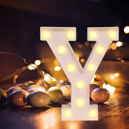 Lettere luminose a led alfabeto dalla A alla Z luminoso per decorazione casa compleanni nozze festa bar eventi luce calda - enzoled