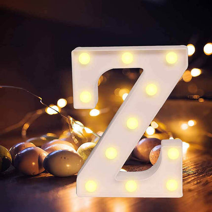 Lettere luminose a led alfabeto dalla A alla Z luminoso per decorazione casa compleanni nozze festa bar eventi luce calda - enzoled