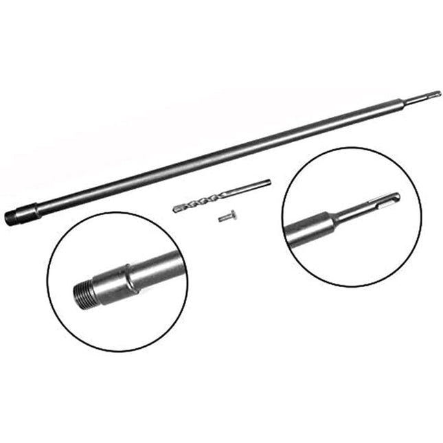 Asta barra 600 mm per fresa carotatrice con attacco sds plus M22 e punta fai da te - enzoled