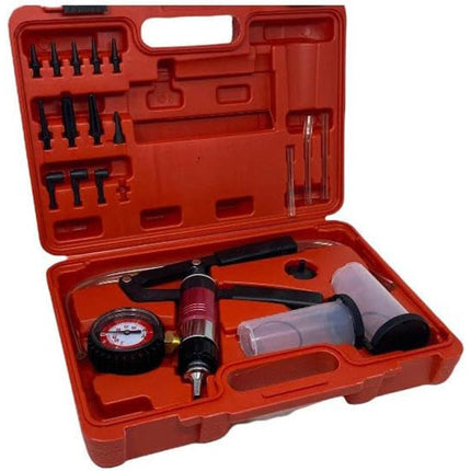 Kit spurgo Liquido di Freni e Frizione Tester Pompa da Vuoto Manuale per Auto e Moto con adattatori - enzoled