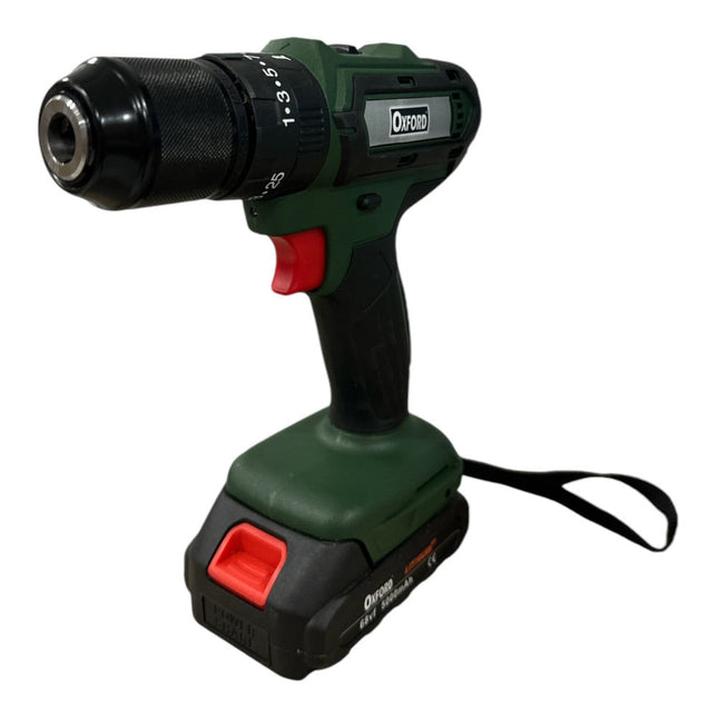 Trapano ad impatto ricaricabile cordless doppia batteri 68V mandrino in metallo 13 mm 2 velocità 18 accessori in valigetta - enzoled