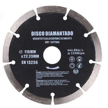 Disco diamantato segmentato180 mm 125  mm 115 mm per tagliapiastrelle smerigliatrice flex lama da taglio piastrelle granito ceramica - enzoled