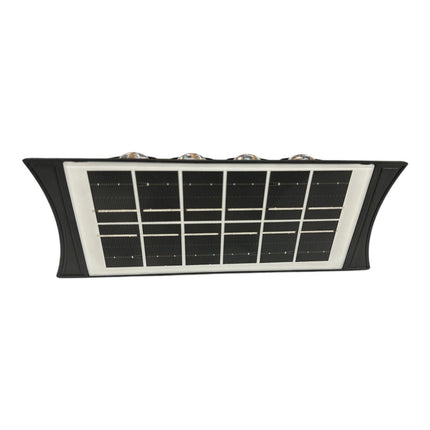 Applique a parete a doppia emissione da esterno con pannello solare lampada da muro da 8 e 12 led a doppia colorazione di luce fredda e calda - enzoled