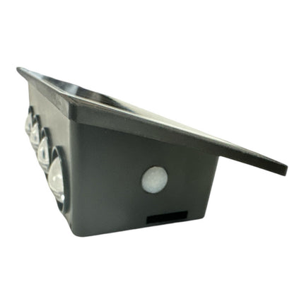 Applique a parete a doppia emissione da esterno con pannello solare lampada da muro da 8 e 12 led a doppia colorazione di luce fredda e calda - enzoled