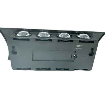 Applique a parete a doppia emissione da esterno con pannello solare lampada da muro da 8 e 12 led a doppia colorazione di luce fredda e calda - enzoled