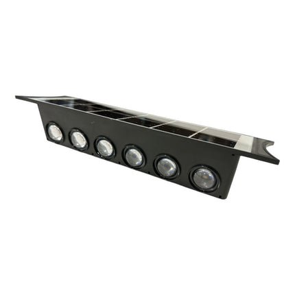 Applique a parete a doppia emissione da esterno con pannello solare lampada da muro da 8 e 12 led a doppia colorazione di luce fredda e calda - enzoled