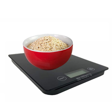 Bilancia digitale da cucina per alimenti slim con display lcd per gr kg lb ml OZ da 1gr a 5kg - enzoled