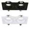 Portafaretto doppio diffusore rettangolare per faretti orientabile incasso per controsoffitta per faretti gu10 mr16 - enzoled