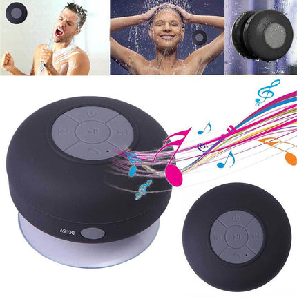 Cassa bluetooth ricaricabile impermeabile speaker altoparlante con microfono per doccia con ventosa - enzoled