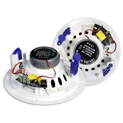 Coppia di casse bluetooth amplificate da incasso per filodiffusione cassa altoparlante 20 watt per soffitto 8 Ohms - enzoled