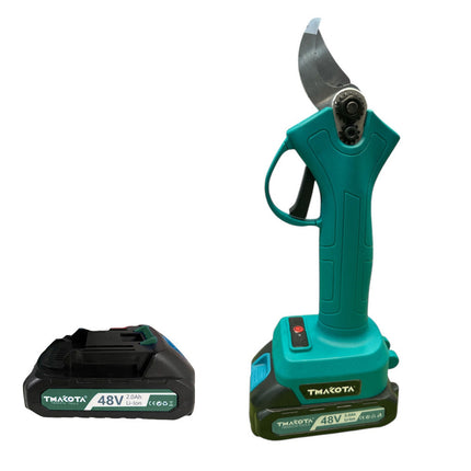 Forbici elettrica doppia batteria cesoia 48V taglio 28 mm taglia rami ricaricabile - enzoled