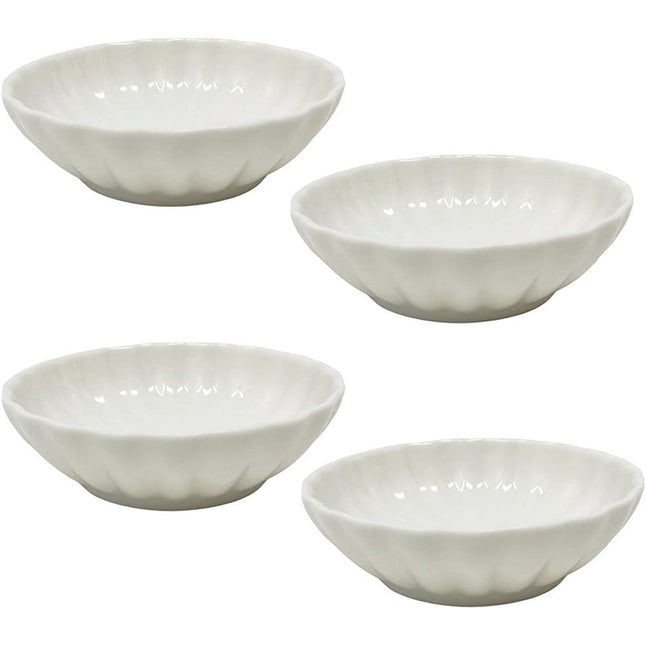 et 4 ciotole tonde in ceramica per aperitivi snack ciotoline per salse finger food - enzoled