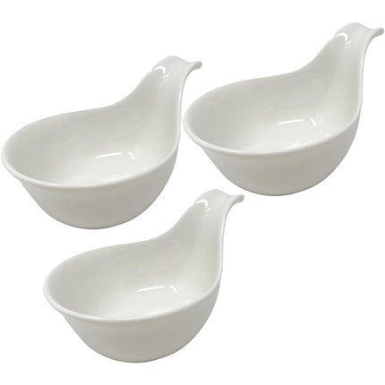 Set 3 ciotole a cucchiaio in ceramica per aperitivi snack ciotoline per salse finger food - enzoled
