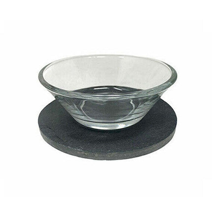 Set 3 ciotole in vetro con piattino in ardesia per aperitivi snack ciotoline con vassoio per salse stuzzichini - enzoled