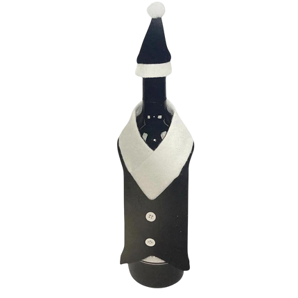 2 copribottiglia per Bottiglie di Vino Spumante Champagne Abito Uomo Classico Matrimonio - enzoled