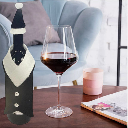 2 copribottiglia per Bottiglie di Vino Spumante Champagne Abito Uomo Classico Matrimonio - enzoled