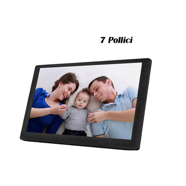 Cornice digitale hd da 7” o 10” con telecomando ingresso SD USB Cuffie cornice elettronica per foto JPEG - enzoled