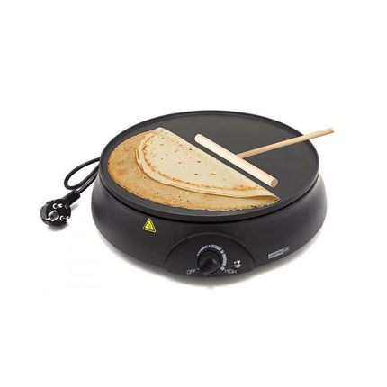 Crepiera elettrica 1000 watt piastra antiaderente per crepes pancake ø 30 cm - enzoled