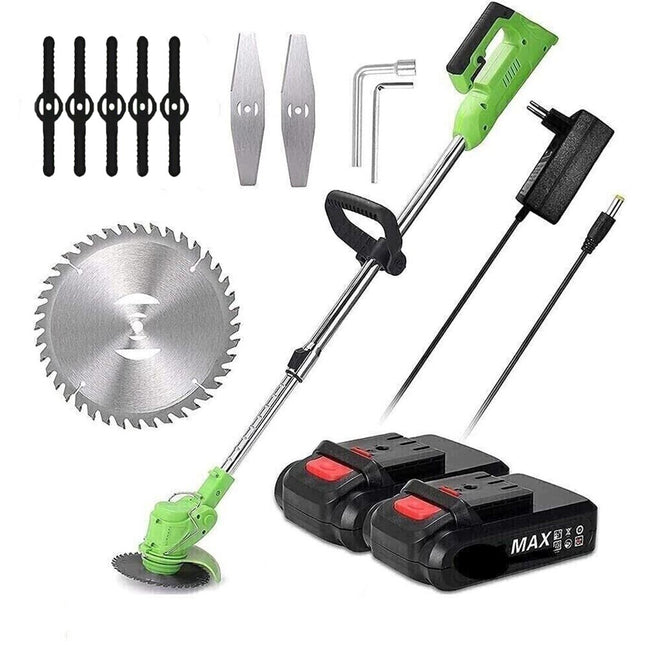 Decespugliatore tagliaerba a doppia batteria 48V manico telescopico angolo regolabile a 90° macchina per potature - enzoled