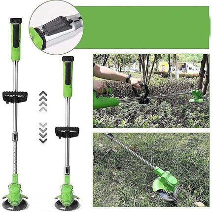 Decespugliatore tagliaerba a doppia batteria 48V manico telescopico angolo regolabile a 90° macchina per potature - enzoled