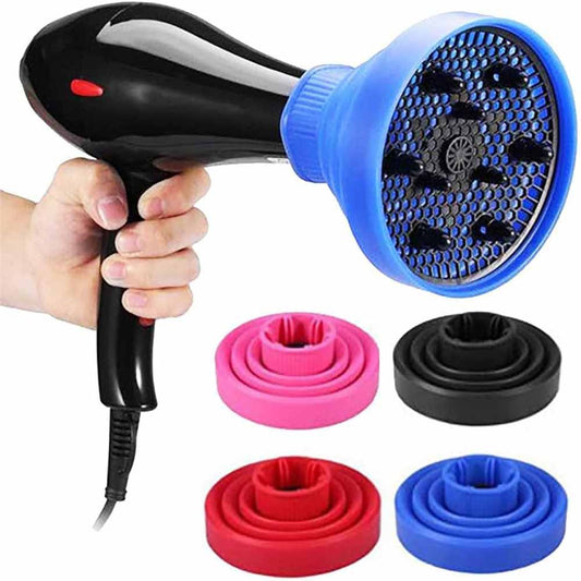 Diffusore universale per phon asciugacapelli in silicone diffusore pieghevole da viaggio - enzoled
