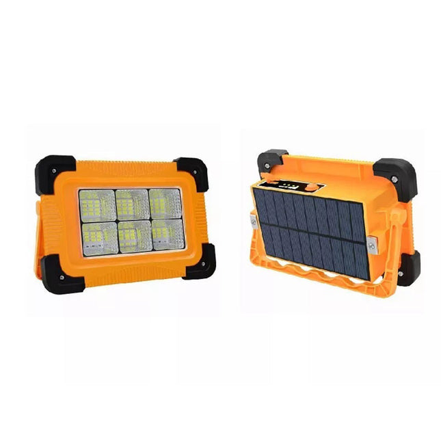 Faro solare 72 led 30 watt faretto con ricarica solare impermeabile IP65 con luce d’emergenza portatile - enzoled