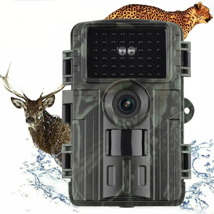 Fototrappola con sensore di movimento led infrarossi monitor 2” full hd foto camera per animali impermeabile IP66 - enzoled