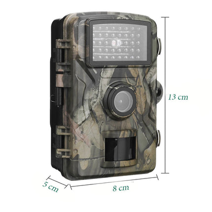 Fototrappola con sensore di movimento led infrarossi monitor 2” full hd foto camera per animali impermeabile IP66 - enzoled