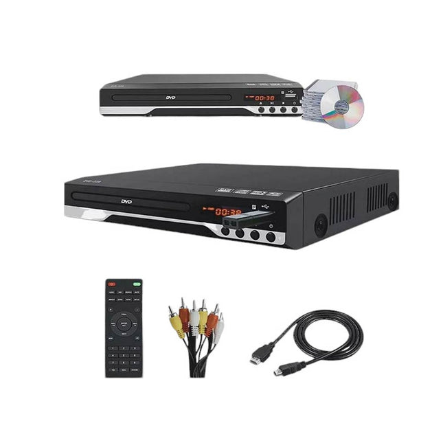 Lettore DVD CD in HD con uscita HDMI e RCA con telecomando ingresso usb con display mp3 jpeg divx - enzoled