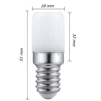 2 Lampadina led E14 2 watt per frigorifero lampadario macchina cucire lampadine a rispiamo energetico - enzoled